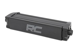 LED Light Bar - Rough Country - Single Row, Cool White DRL - Black